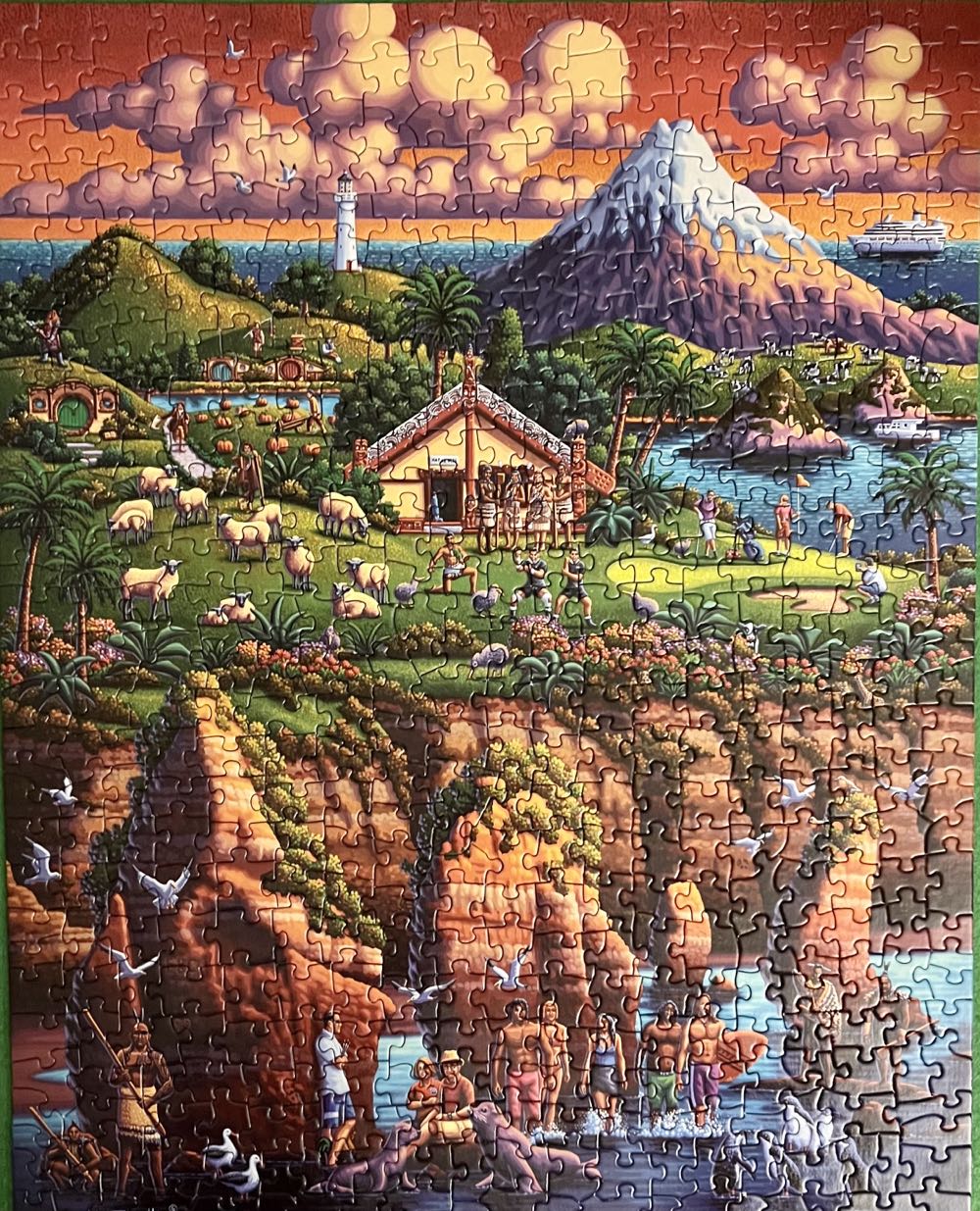 New Zealand North - Dowdle puzzle collectible [Barcode 671095204828] - Main Image 2