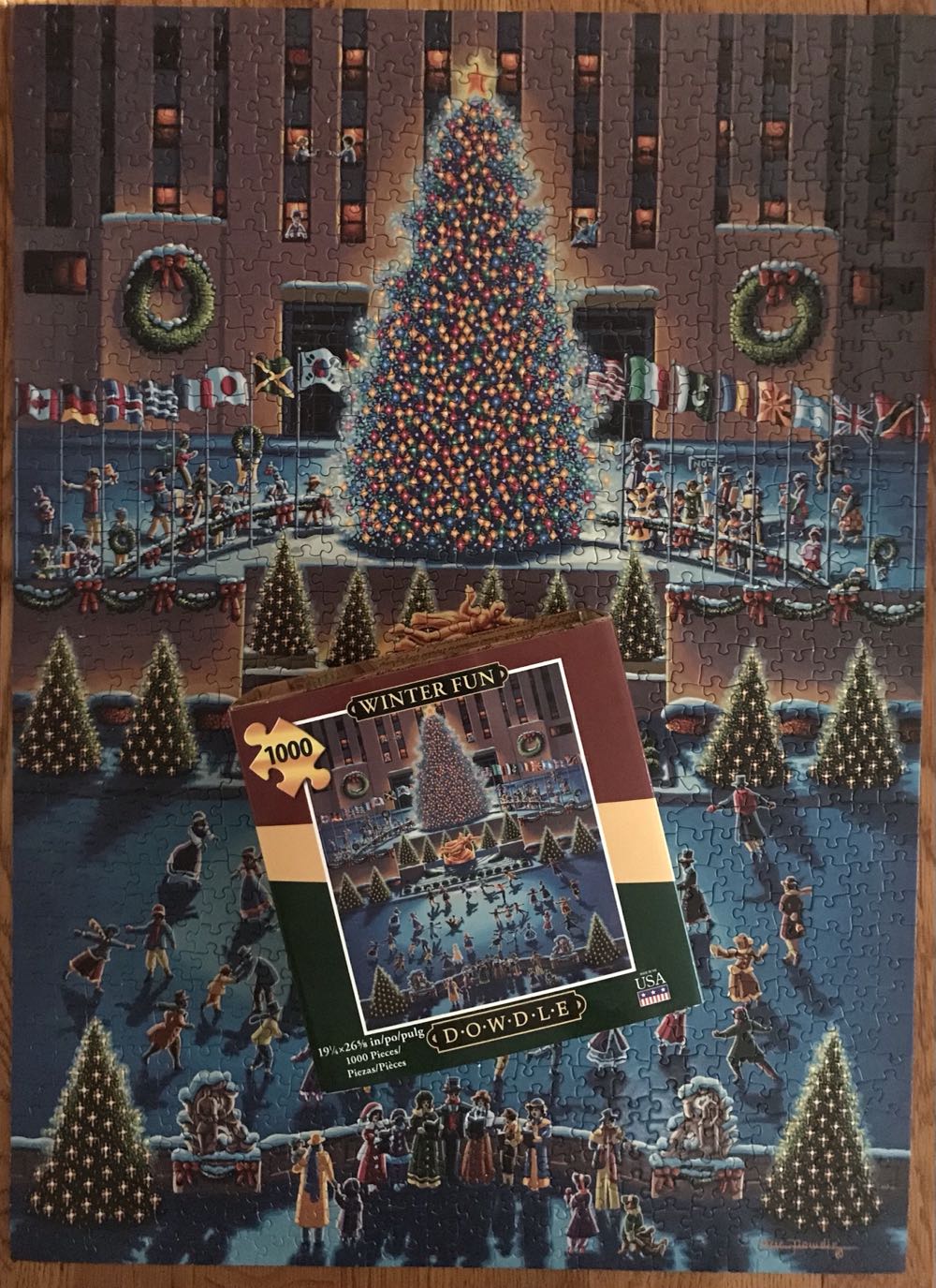 Winter Fun (NIB) 🧩  - Dowdle puzzle collectible [Barcode 671095101196] - Main Image 2