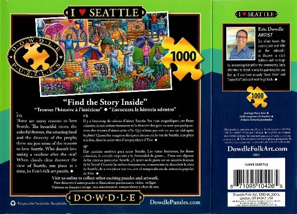 Dowdle I Love Seattle - FOUND - Dowdle puzzle collectible - Main Image 4