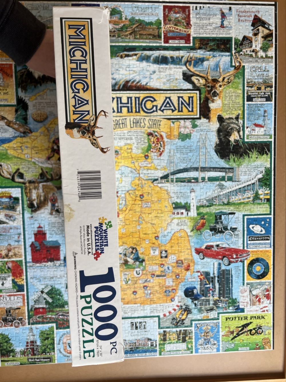 Michigan - White Mountain puzzle collectible - Main Image 3