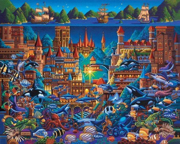 Atlantis - Framed - Dowdle puzzle collectible - Main Image 2