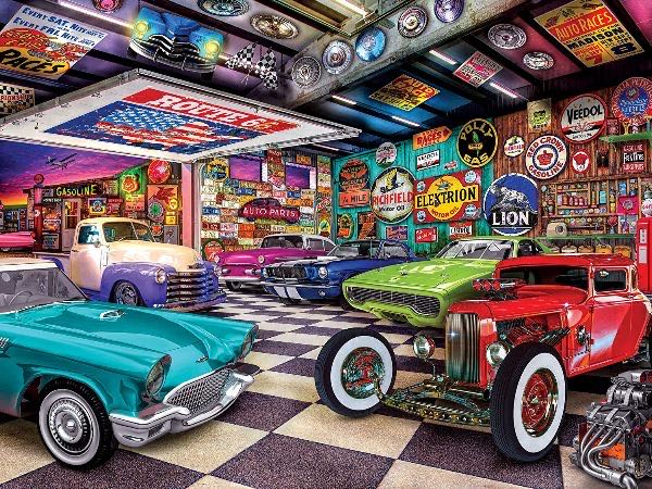 Masterpieces: Wheels - Collector’s Garage - MasterPieces puzzle collectible - Main Image 2