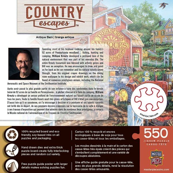 Antique Barn 550 Piece - Master Pieces puzzle collectible - Main Image 3