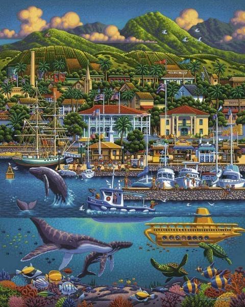Maui 🌊 🐢 🐠 🐟 🐋 - Dowdle 🇺🇸 puzzle collectible - Main Image 2