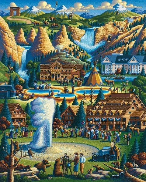 Yellowstone - Work Both Copies & Keep One - Dowdle puzzle collectible - Main Image 2