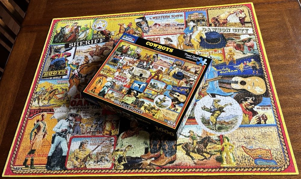 Cowboys - White Mountain puzzle collectible - Main Image 4