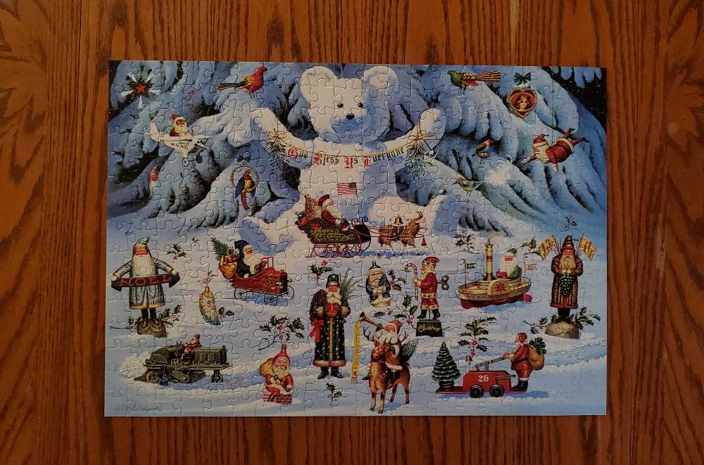 Jingle Bell Teddy and Friends - Buffalo puzzle collectible [Barcode 079346026265] - Main Image 2