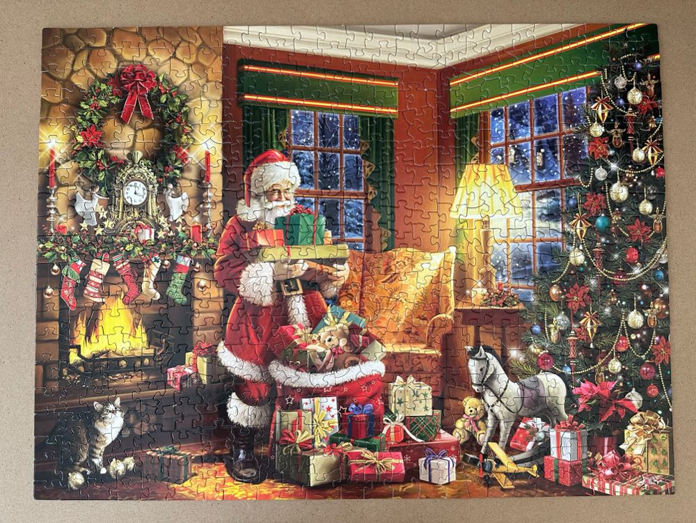 Delivering gifts - White Mountain Puzzles puzzle collectible [Barcode 724819261451] - Main Image 2