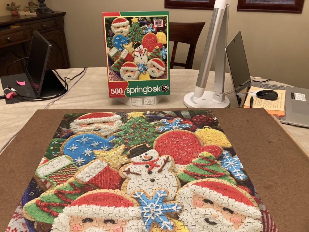 Cookies and Christmas - Springbok puzzle collectible [Barcode 091683025176] - Main Image 2