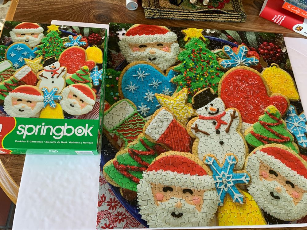 Cookies and Christmas - Springbok puzzle collectible [Barcode 091683025176] - Main Image 3