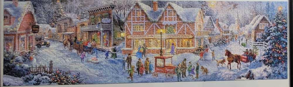 Christmas village - Buffalo Puzzles puzzle collectible [Barcode 079346140435] - Main Image 2
