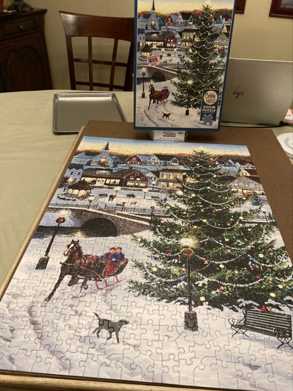 Village Tree - Cobble Hill puzzle collectible [Barcode 625012850889] - Main Image 3