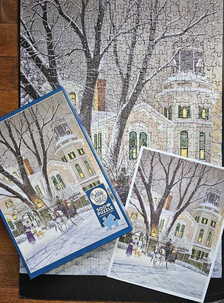 Sleigh Ride - Cobble Hill puzzle collectible [Barcode 625012850735] - Main Image 4