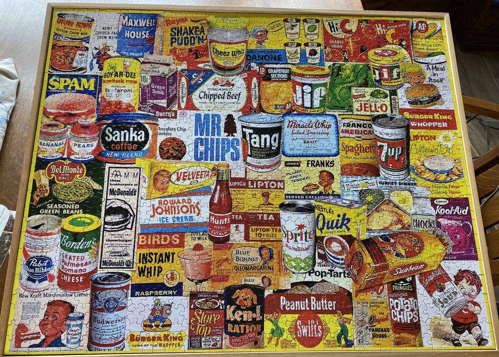 Foods We Loved - White Mountain Puzzles puzzle collectible [Barcode 724819263950] - Main Image 2