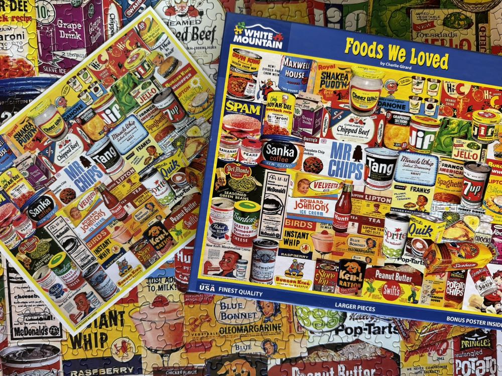 Foods We Loved - White Mountain Puzzles puzzle collectible [Barcode 724819263950] - Main Image 3