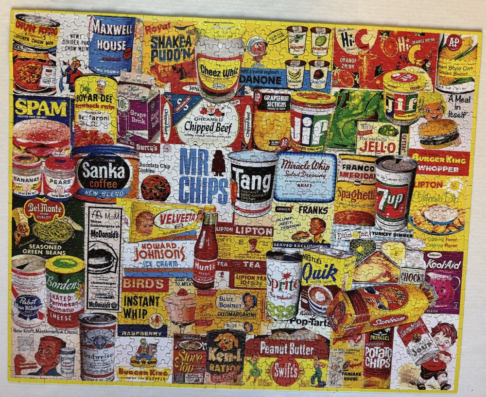 Foods We Loved - White Mountain Puzzles puzzle collectible [Barcode 724819263950] - Main Image 4