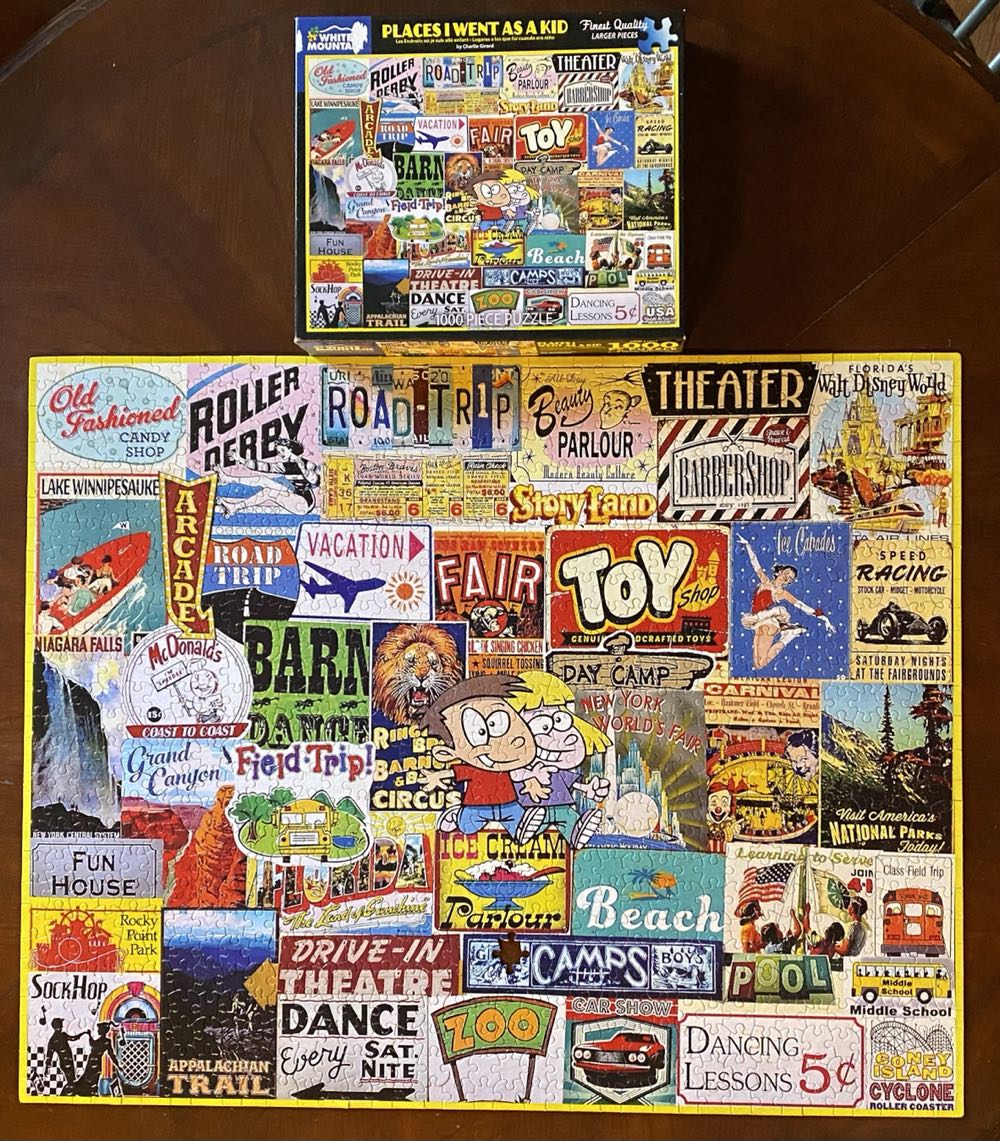 Places I Went As A Kid  - White Mountain puzzle collectible [Barcode 724819263721] - Main Image 3