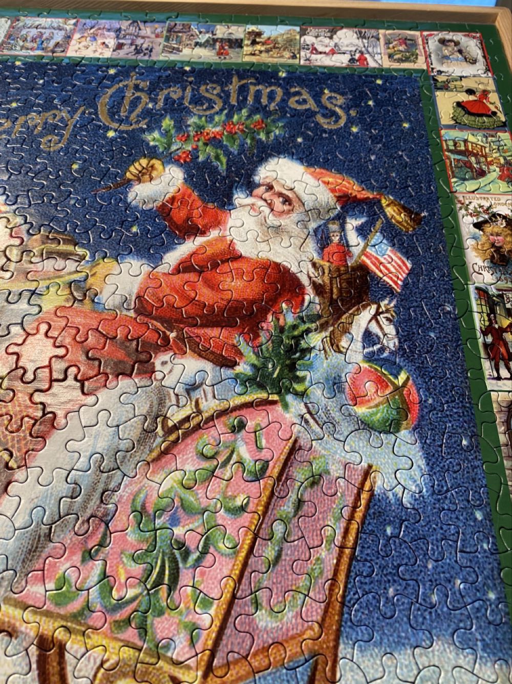 Santa’s Sleigh - White Mountain Puzzles puzzle collectible [Barcode 724819262311] - Main Image 3