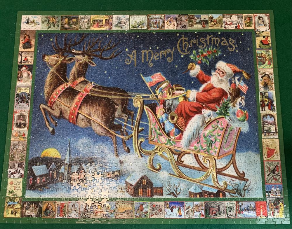 Santa’s Sleigh - White Mountain Puzzles puzzle collectible [Barcode 724819262311] - Main Image 4