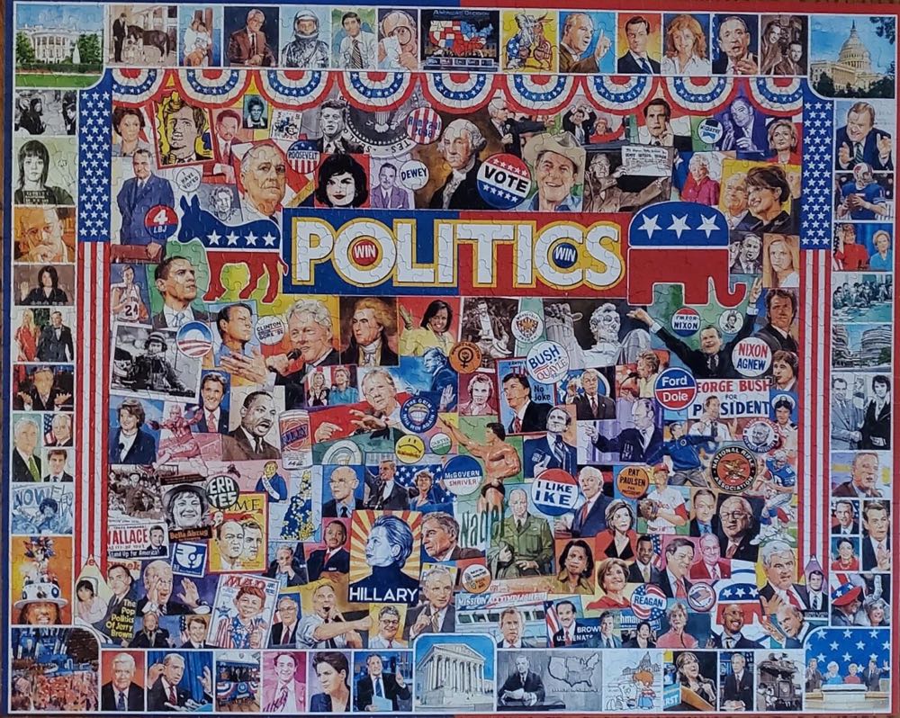 Politics - White Mountain Puzzles puzzle collectible [Barcode 724819259014] - Main Image 3