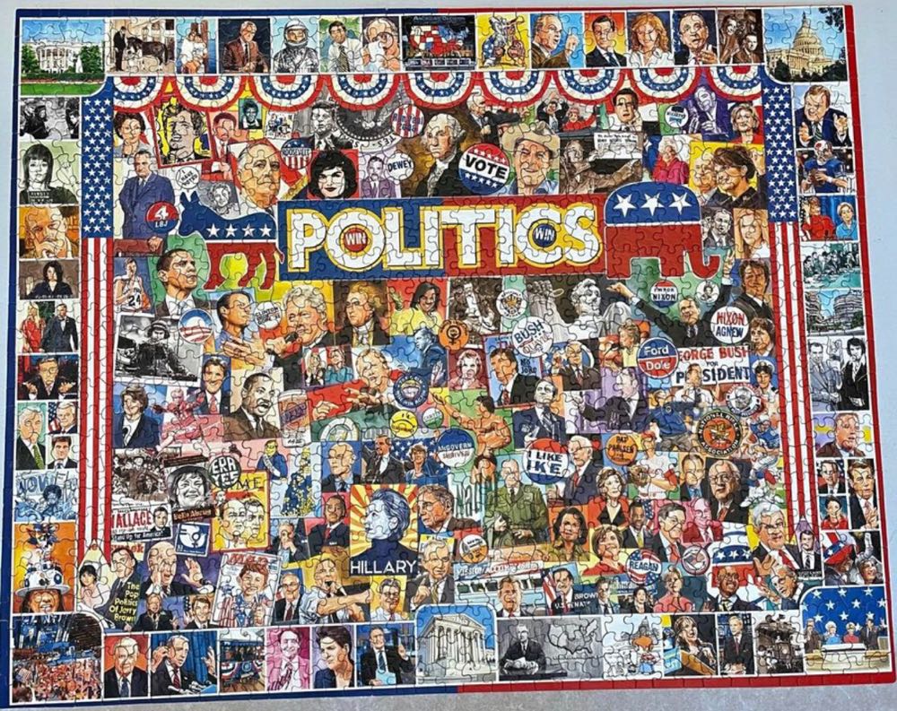 Politics - White Mountain Puzzles puzzle collectible [Barcode 724819259014] - Main Image 4