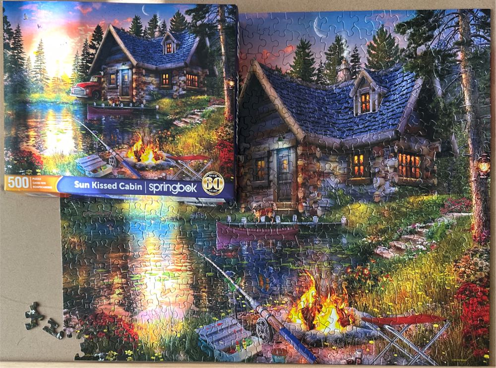 Sun Kissed Cabin - Springbok puzzle collectible [Barcode 091683015955] - Main Image 4