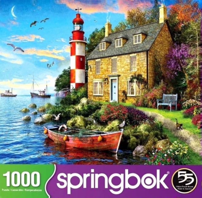 Springbok: The Cottage Lighthouse - Springbok puzzle collectible [Barcode 091683109166] - Main Image 2