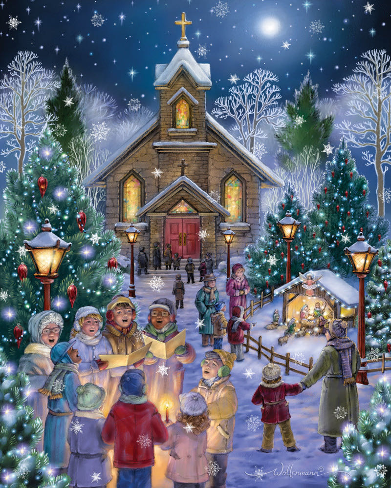 Midnight Mass - Vermont Christmas Company puzzle collectible [Barcode 871241003392] - Main Image 2