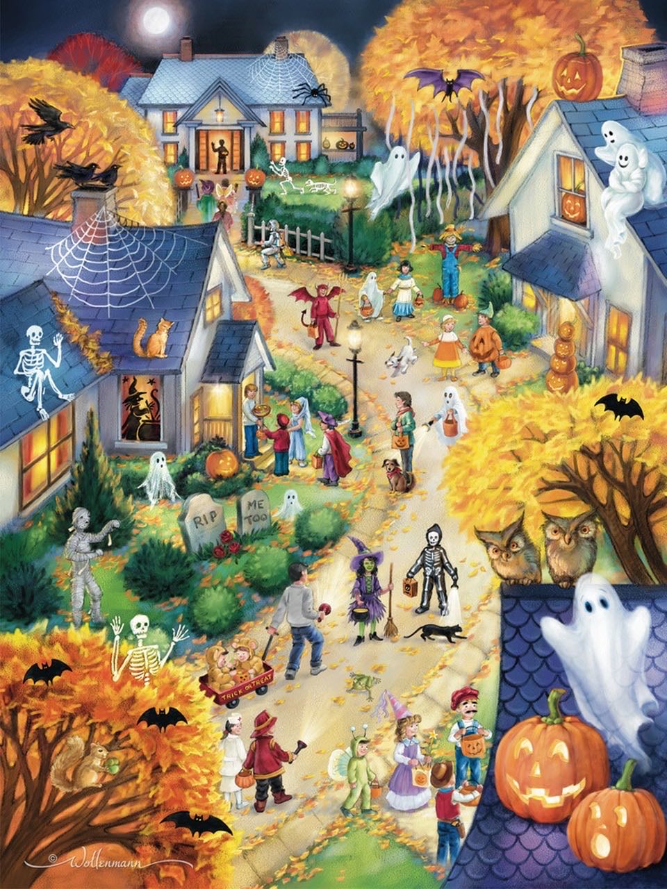 Halloween Town - Cheryl - Vermont Christmas  Company puzzle collectible [Barcode 871241003194] - Main Image 2
