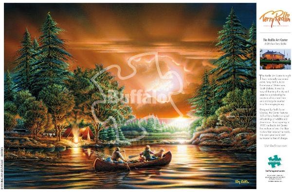 Terry Redlin: Evening Rendevous - Buffalo puzzle collectible - Main Image 3