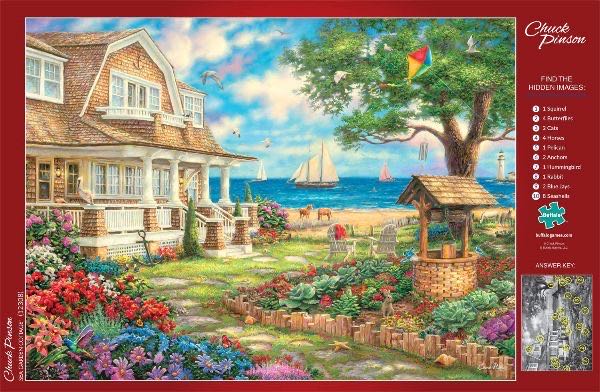 Sea Garden Cottage - Buffalo Games puzzle collectible - Main Image 3