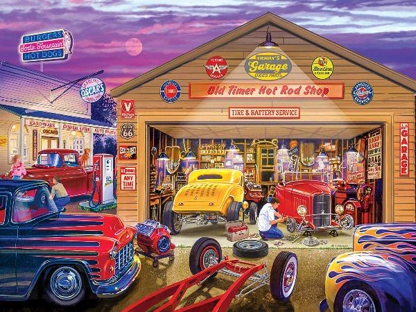 Masterpieces: Wheels - Old Timer’s Hot Rods - MasterPieces puzzle collectible - Main Image 2