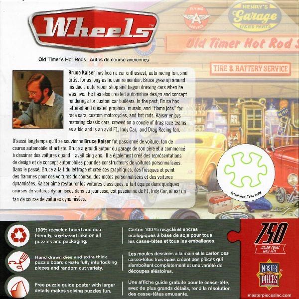 Masterpieces: Wheels - Old Timer’s Hot Rods - MasterPieces puzzle collectible - Main Image 3