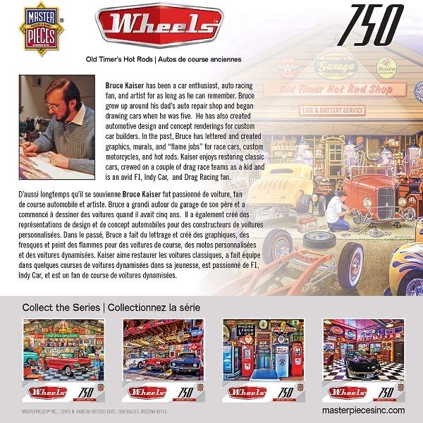 Masterpieces: Wheels - Old Timer’s Hot Rods - MasterPieces puzzle collectible - Main Image 4