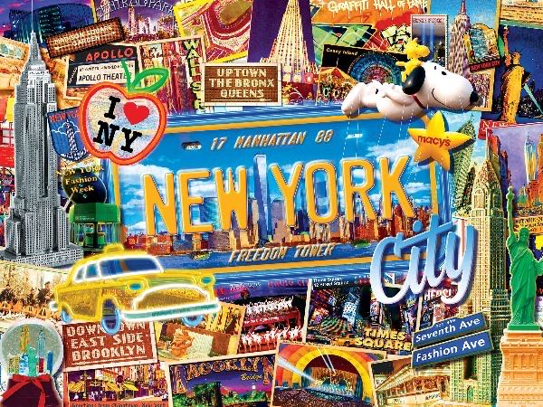 Greetings from New York City - The Big Apple - MasterPieces puzzle collectible - Main Image 2