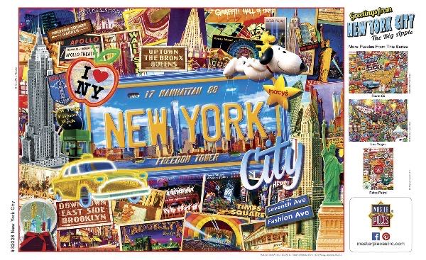 Greetings from New York City - The Big Apple - MasterPieces puzzle collectible - Main Image 4