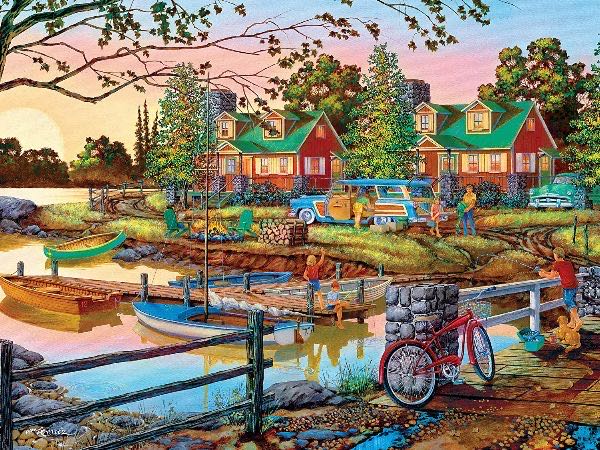 Away From It All 550 Piece - Master Pieces puzzle collectible - Main Image 2
