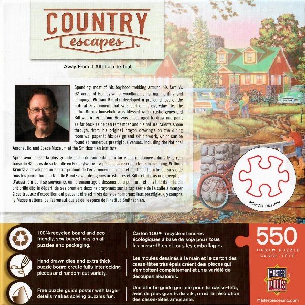 Away From It All 550 Piece - Master Pieces puzzle collectible - Main Image 3