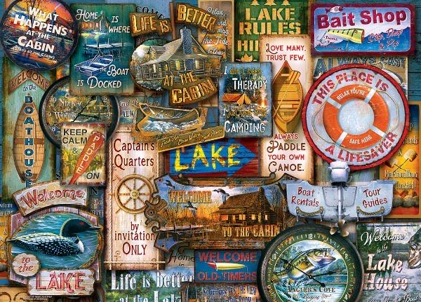 Off To The Lakehouse-SOLD - MasterPieces puzzle collectible - Main Image 2