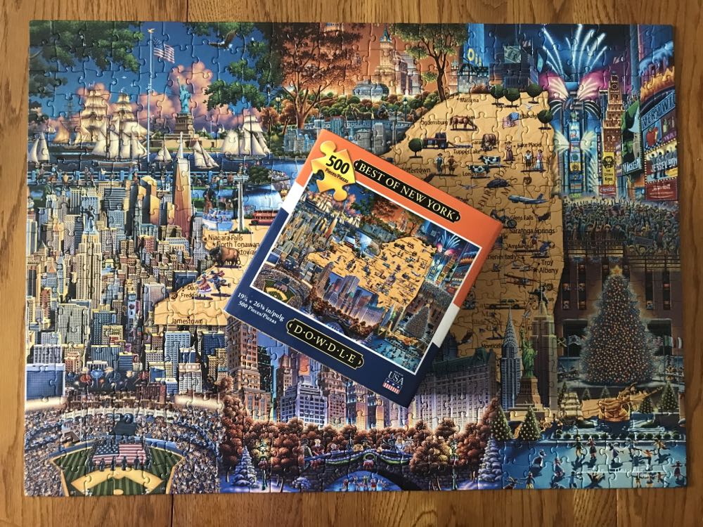 Best Of New York - Dowdle Folk Art puzzle collectible [Barcode 671095004015] - Main Image 2