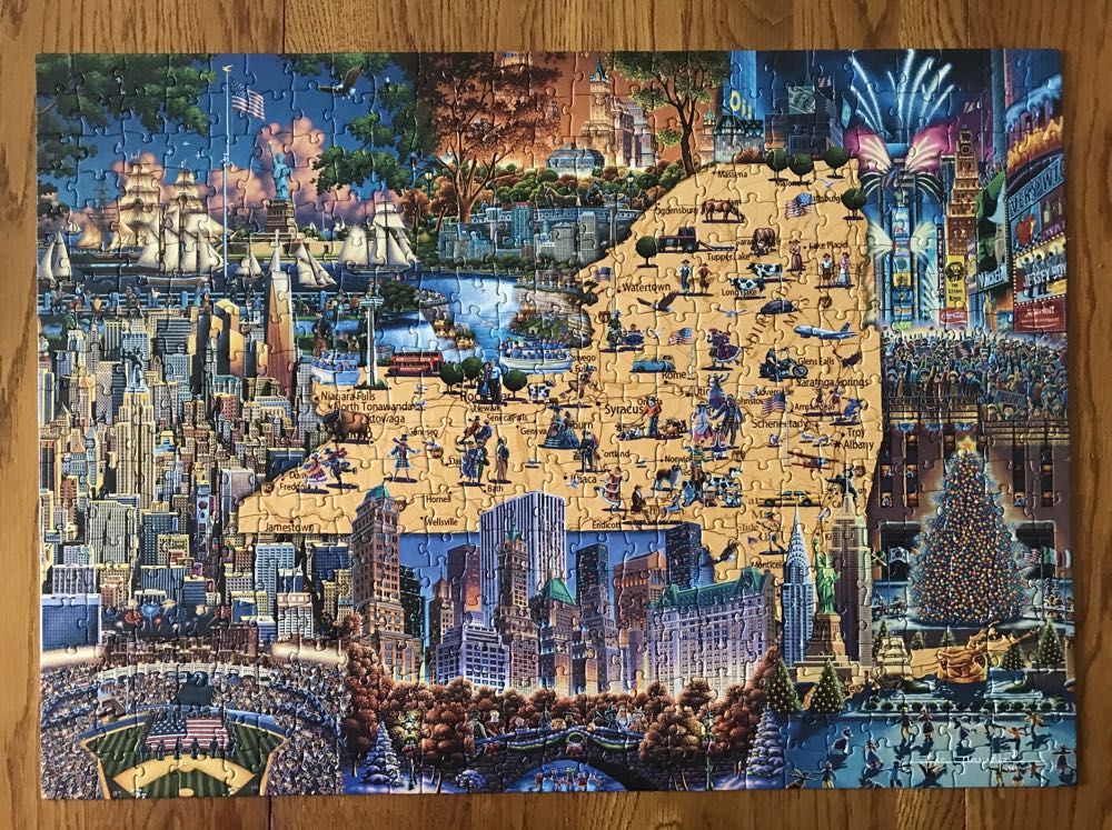 Best Of New York - Dowdle Folk Art puzzle collectible [Barcode 671095004015] - Main Image 3