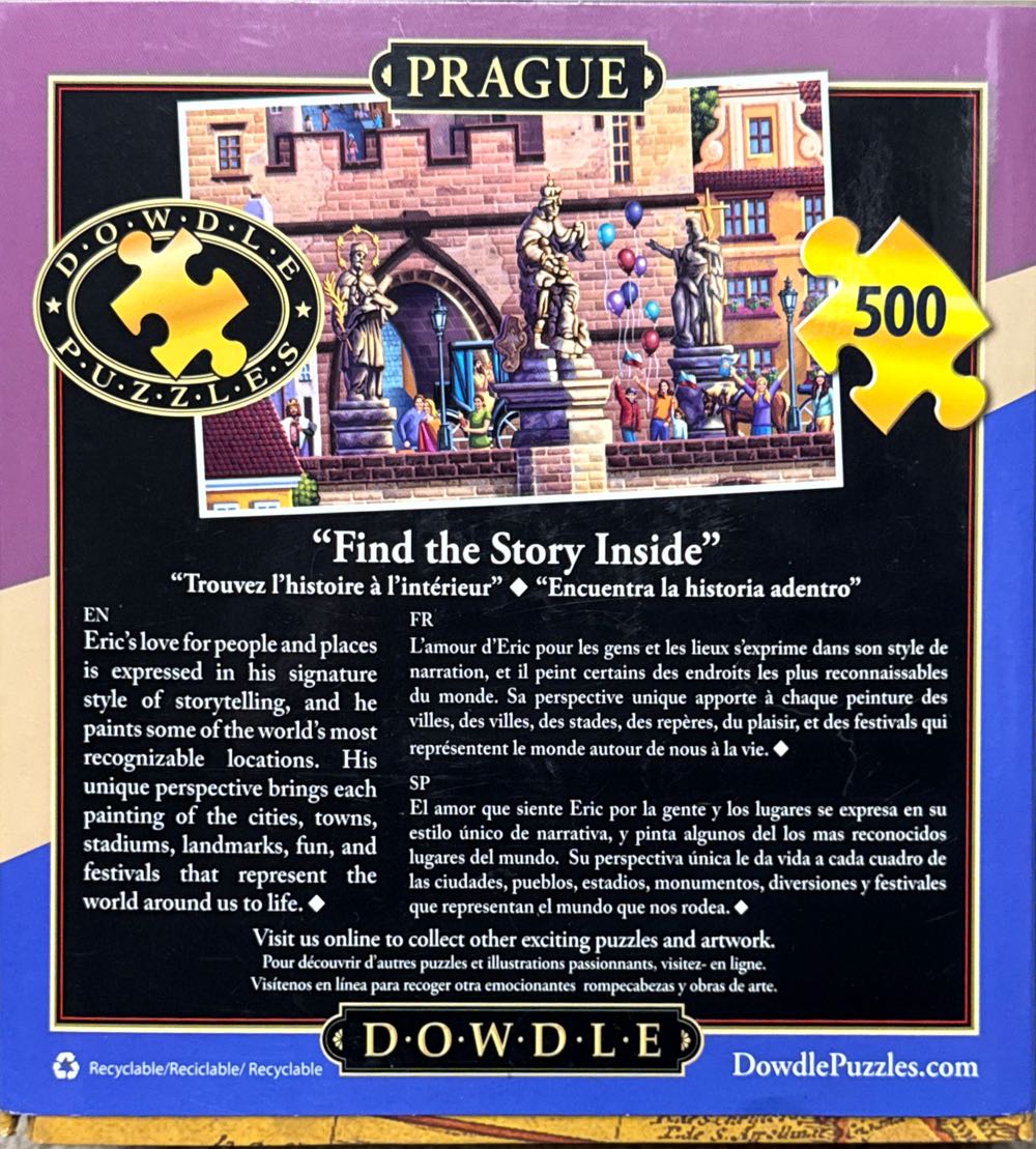 Prague - Dowdle puzzle collectible [Barcode 671095204729] - Main Image 4