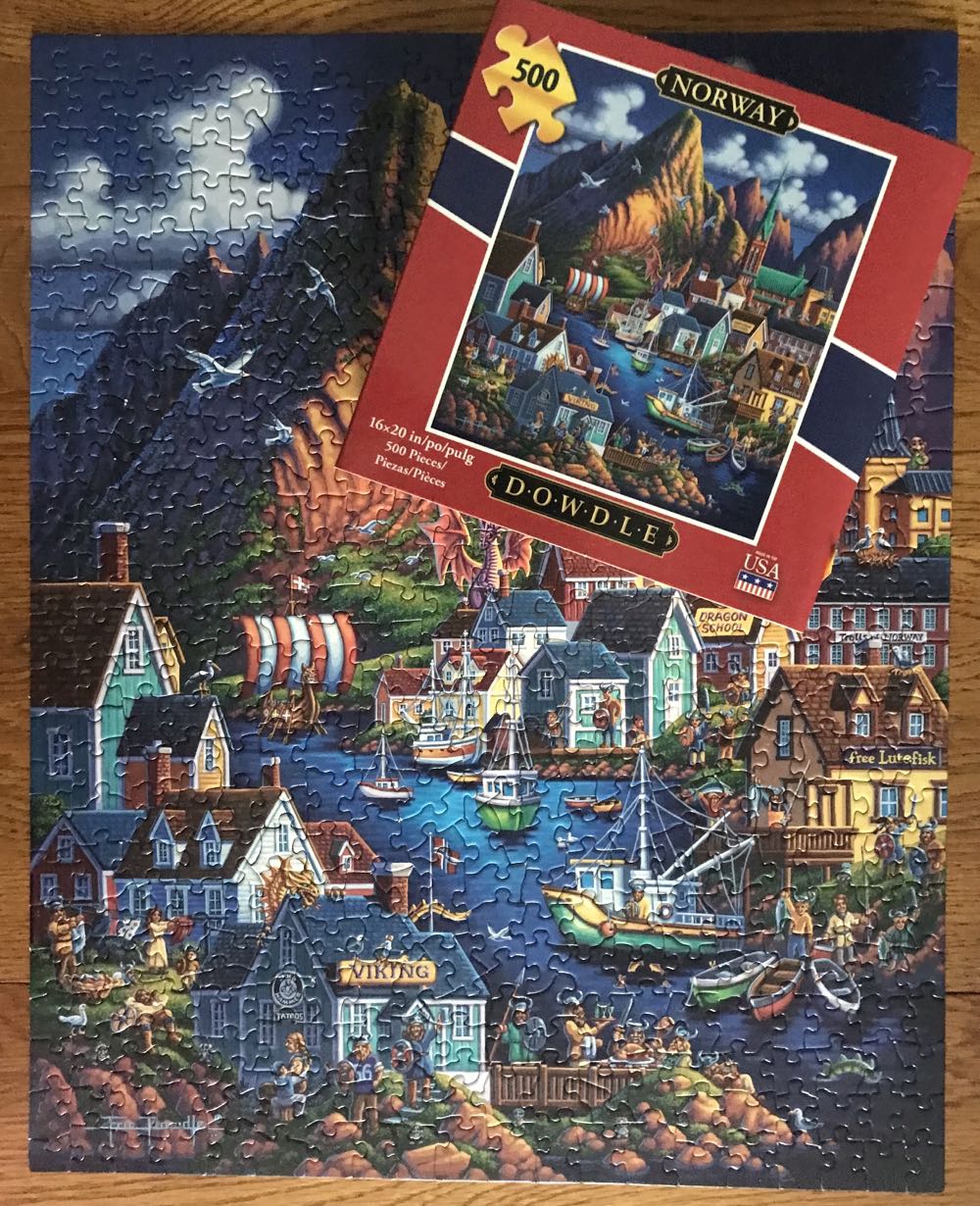 Norway - Dowdle puzzle collectible [Barcode 671095204743] - Main Image 3
