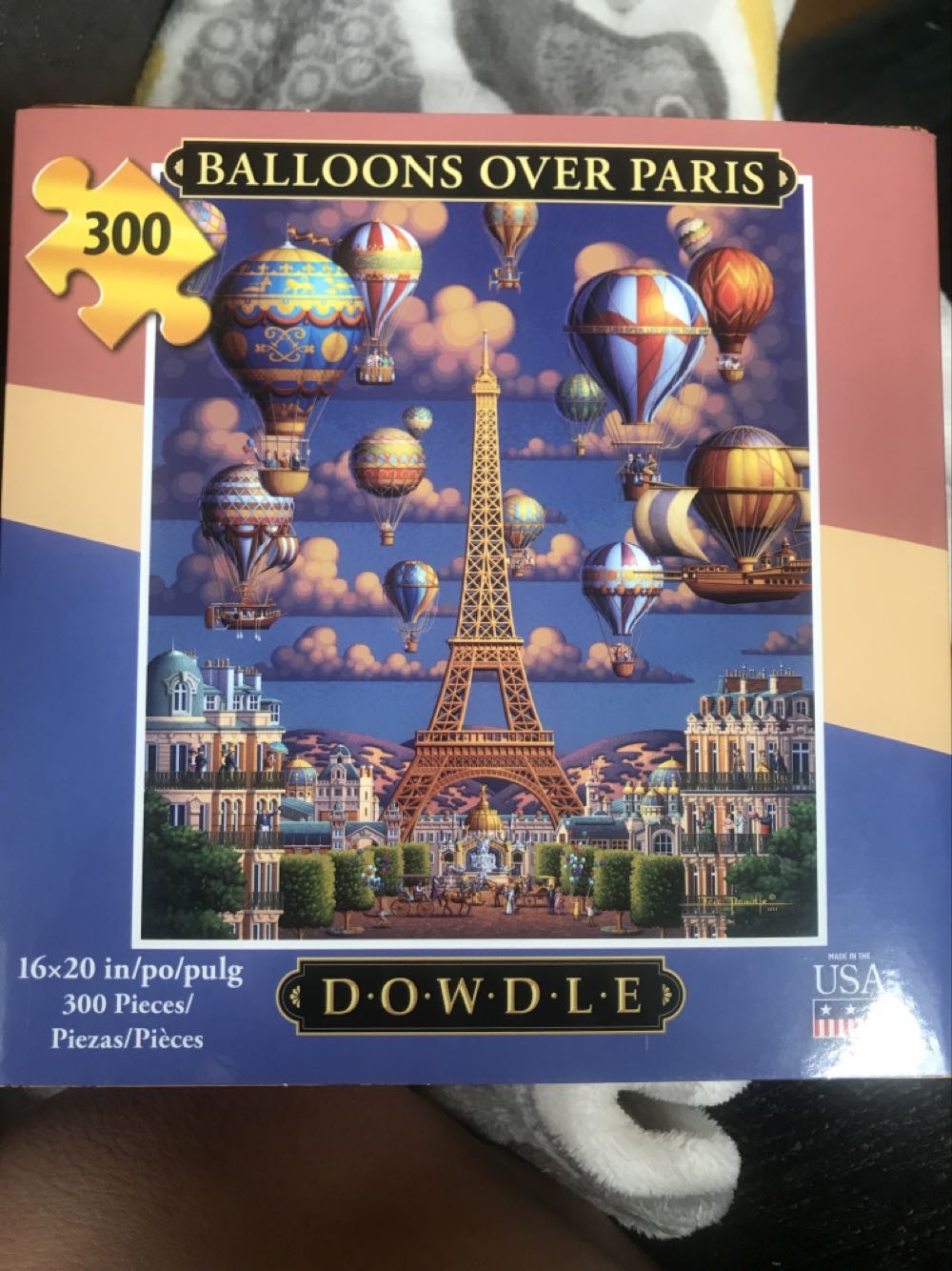 Dowdle- Balloons Over Paris - Dowdle Puzzles puzzle collectible [Barcode 671095064873] - Main Image 2