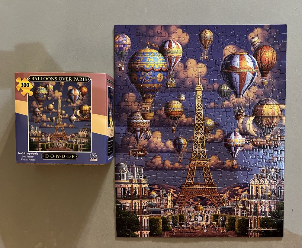 Dowdle- Balloons Over Paris - Dowdle Puzzles puzzle collectible [Barcode 671095064873] - Main Image 3