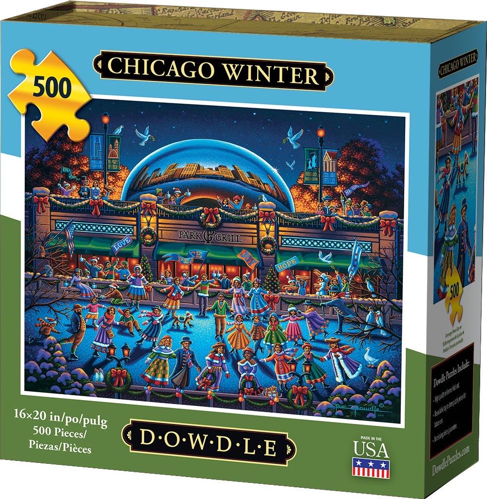 Chicago Winter - Dowdle puzzle collectible [Barcode 671095004596] - Main Image 2