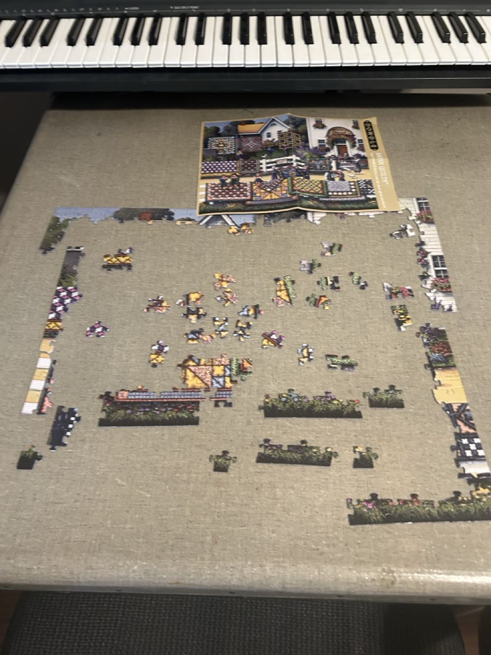 Amish Quilts - Dowdle puzzle collectible [Barcode 91414496] - Main Image 2