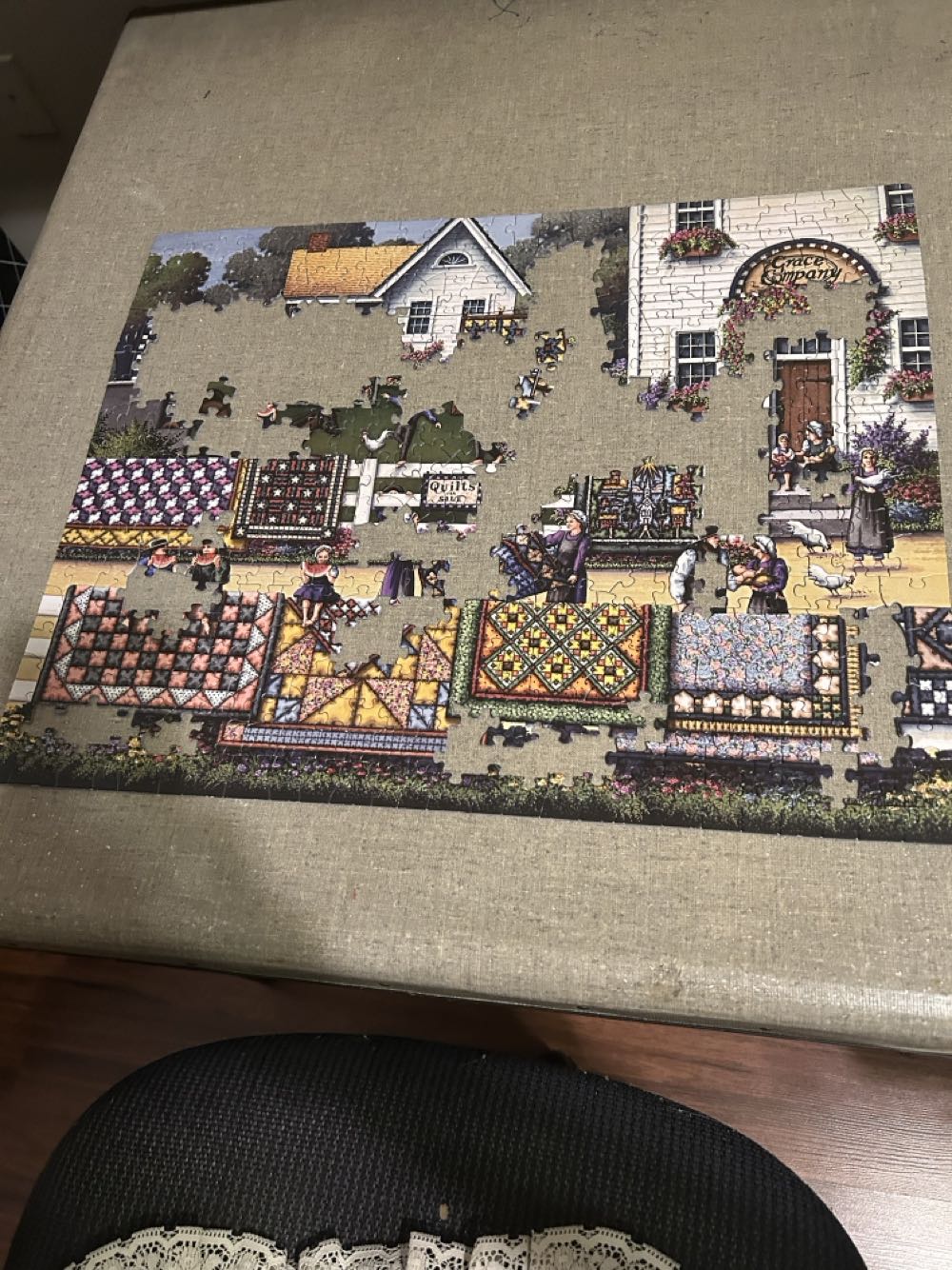 Amish Quilts - Dowdle puzzle collectible [Barcode 91414496] - Main Image 3