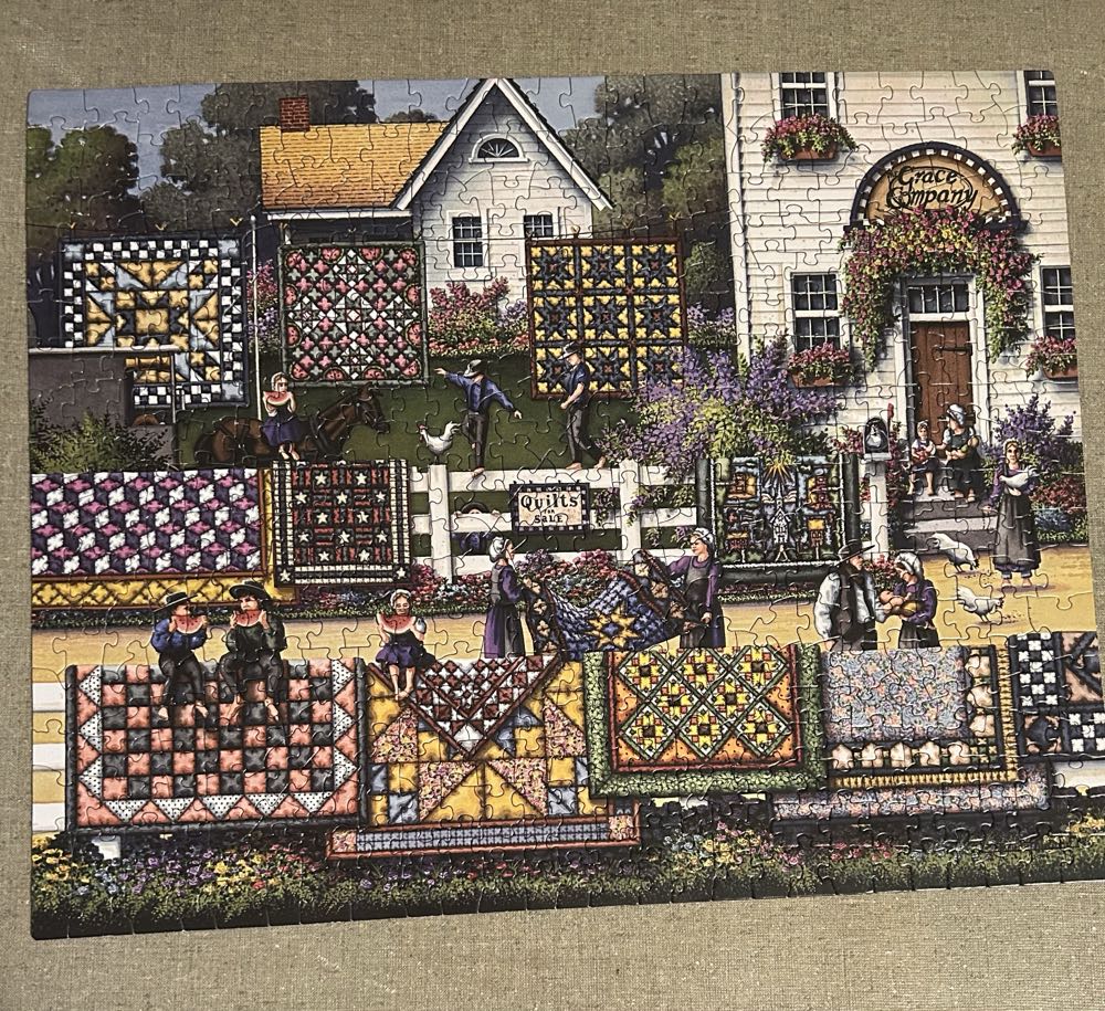 Amish Quilts - Dowdle puzzle collectible [Barcode 91414496] - Main Image 4