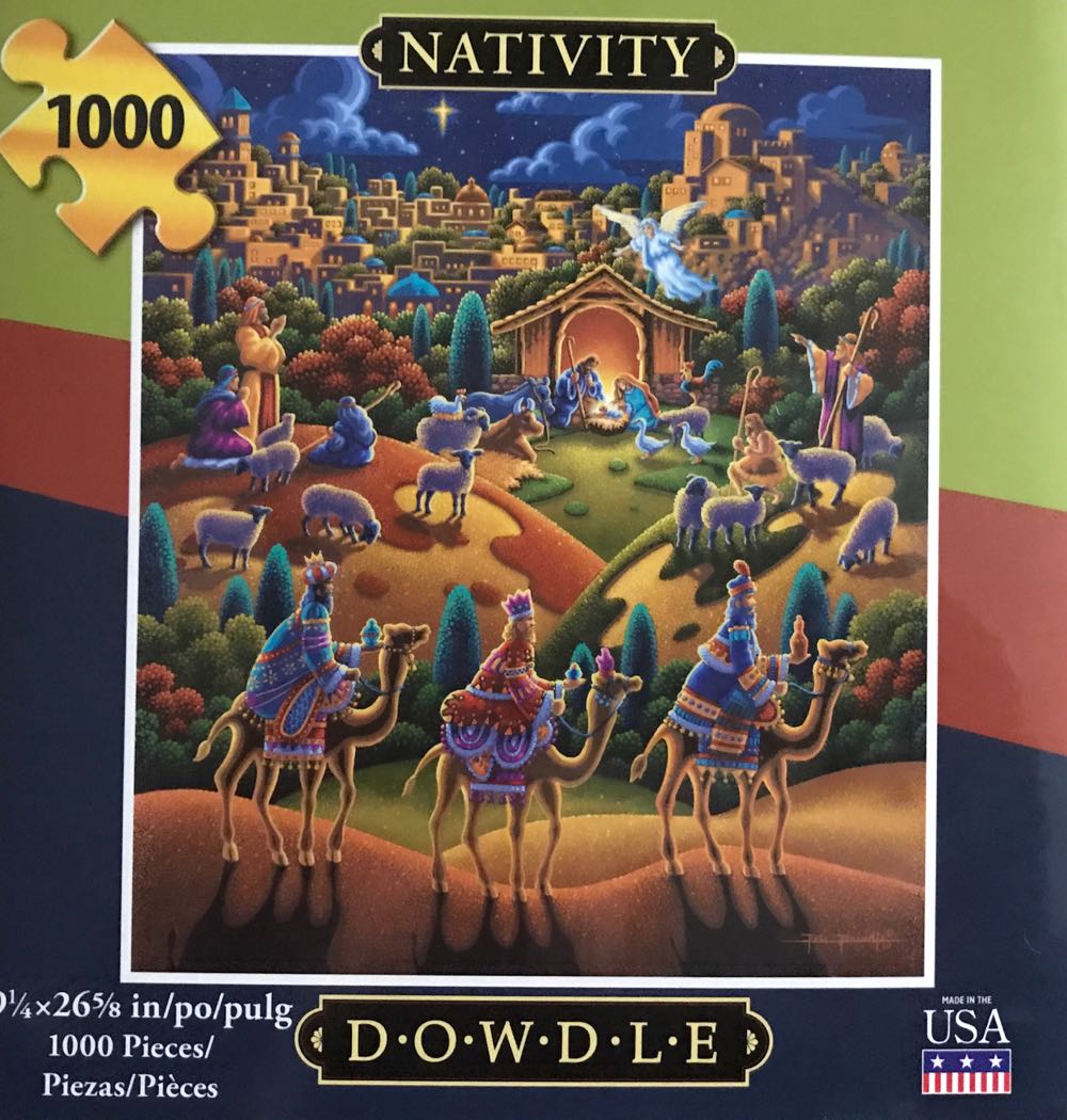 Nativity - Dowdle Folk Art puzzle collectible [Barcode 671095402385] - Main Image 1